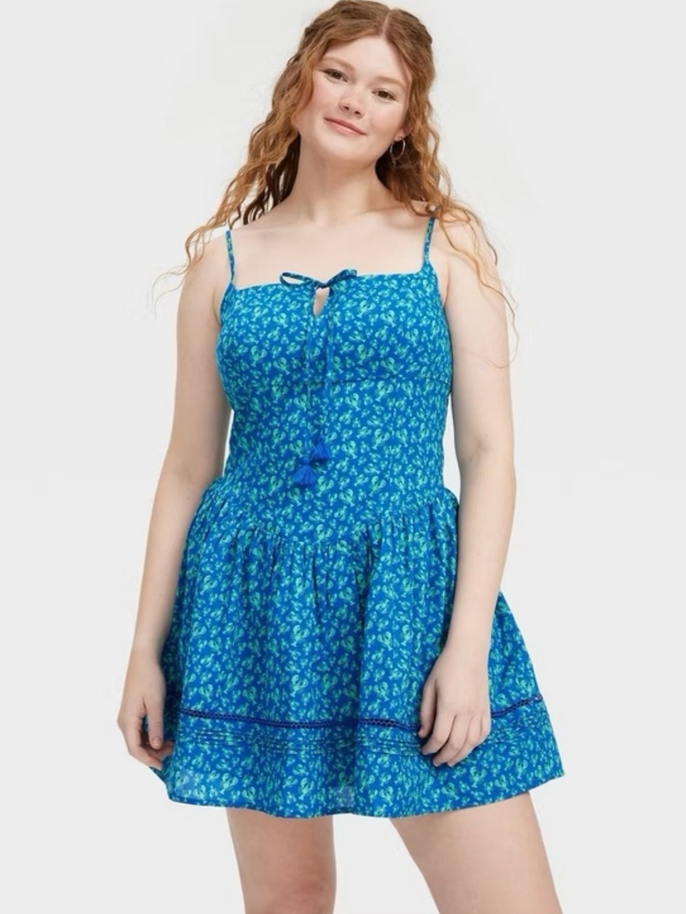 Roller Rabbit x Target Lobster Drop Waist Midi Dress size M